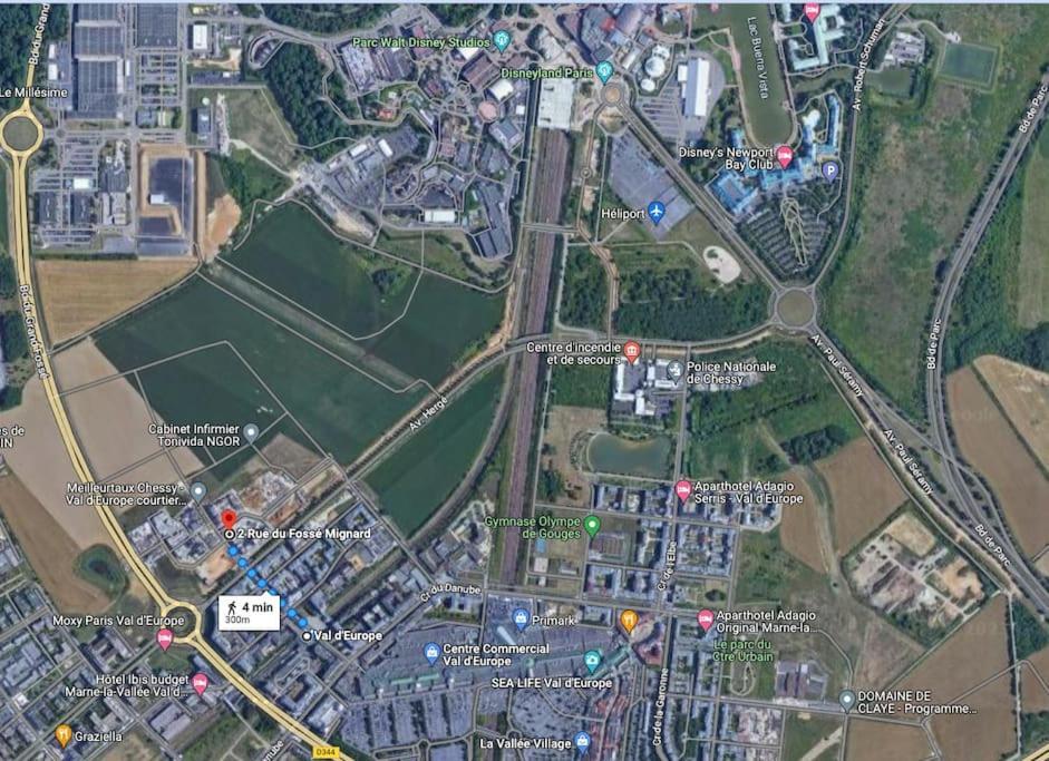 Lotus- 4 Min De Walt Disney-Arrivee Autonome-Parking Et Wifi Gratuit-Proche De Toutes Commodites 5Min De La Vallee Village 쉐시 외부 사진